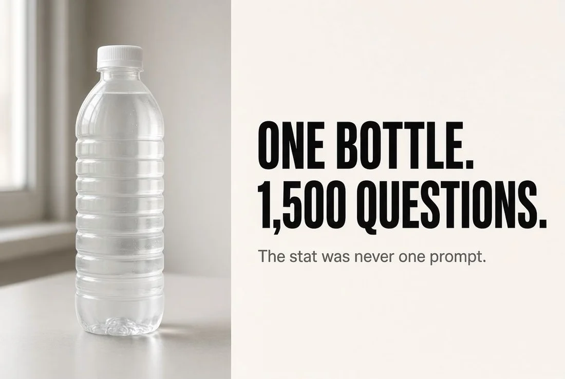 The bottle was never one question.